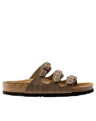 Florida Oiled Leather Sandal - Tabacco Brown